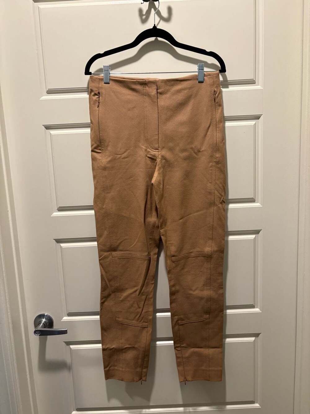 Club Monaco Ponte Pants Size 6 Brown Skinny Seamed Leggings